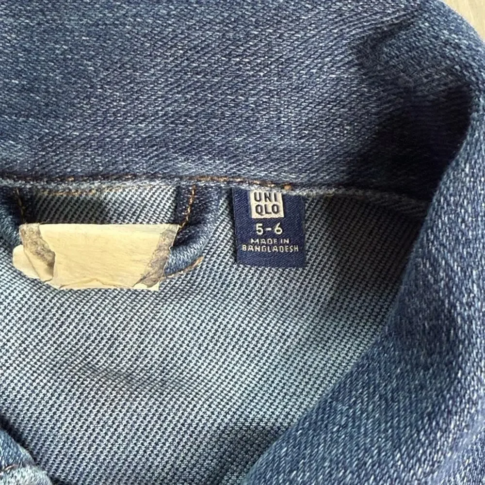 Uniqlo Kids Blue Soft Denim Jersey Jacket